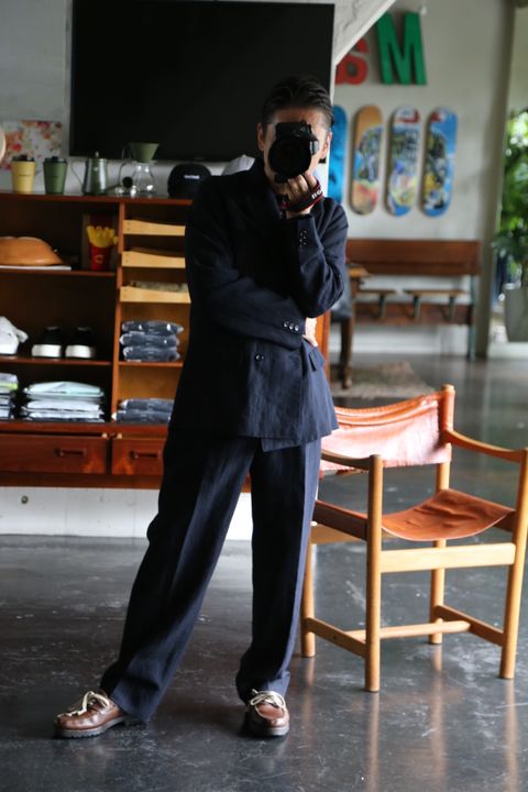 A.PRESSE Double Breasted Jacket(21AAP-01-07M)NAVY STYLE※8月21日発売