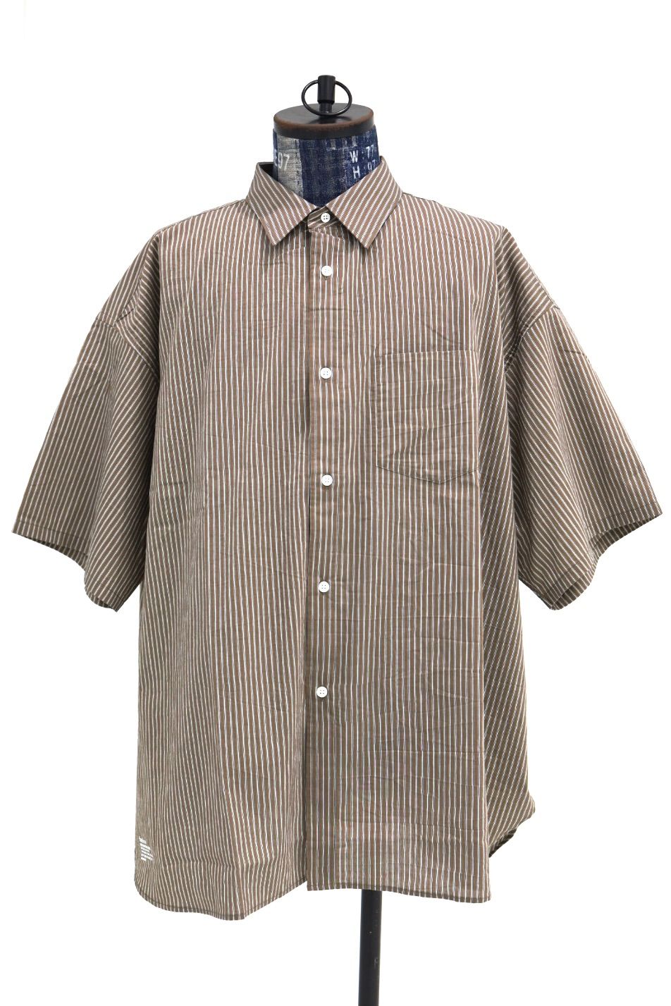 フレッシュサービス 26SS HRAFTeX® S/S STRIPE SHIRT(FSC262-50008)BROWN STRIPE☆5月30日(土)発売！