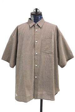 フレッシュサービス 26SS HRAFTeX® S/S STRIPE SHIRT(FSC262-50008)BROWN STRIPE☆5月30日(土)発売！