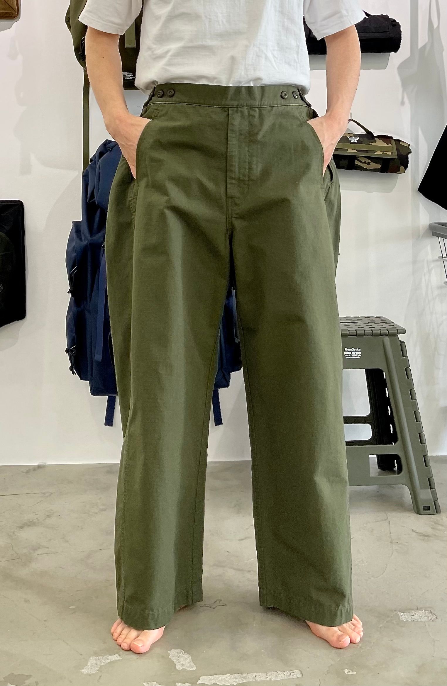 TapWater - タップウォーター23SS Cotton Ripstop Military Trousers