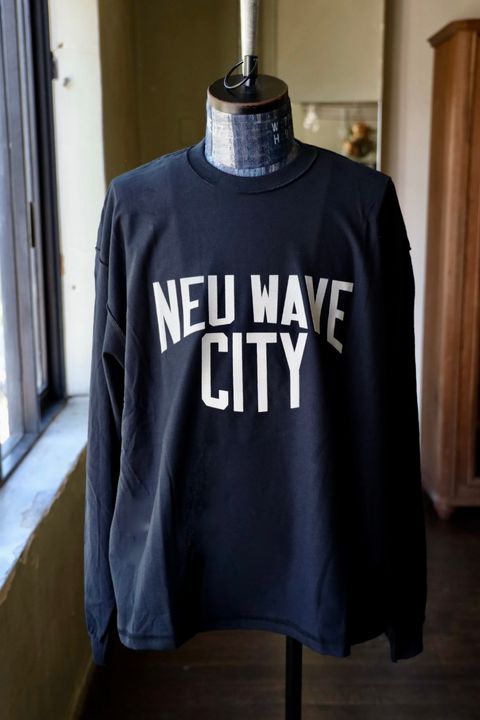 イズネスミュージック 25AW NEU WAVE LONG SLEEVE T-SHIRT (IMP6_10_NEUWAVELS01) BLACK