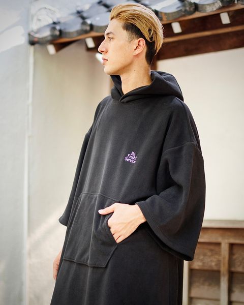 FreshService FLEECE SAUNA PONCHO(BLACK)9月28日(土)新作初売！