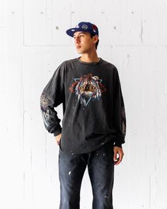 セントマイケル25SS SAINT DISCO ML_LS TEE(SM-HR8-0000-C40)BLACK