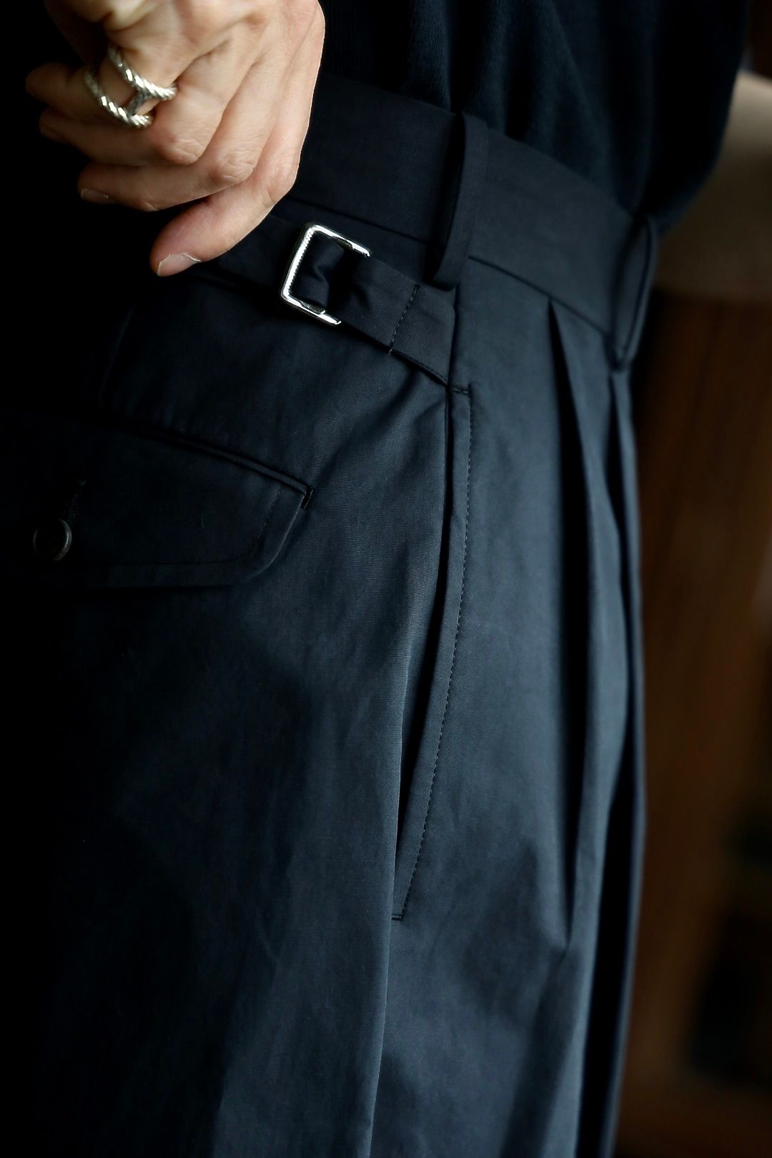 アプレッセ 25SS High Density Weather Cloth Trousers(25SAP-04-15H)BLACK☆4月26日(土)発売！