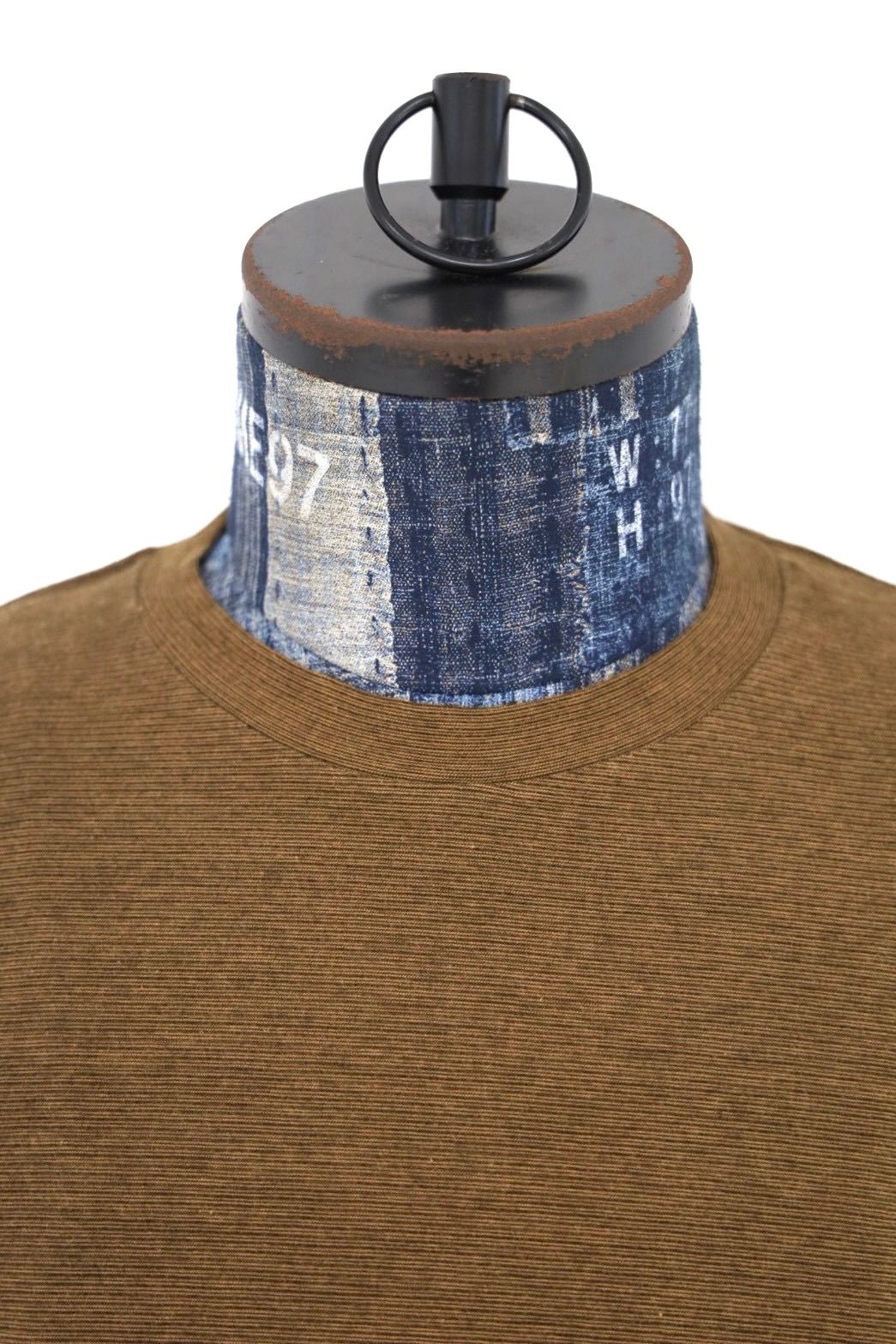 グラフペーパー Cotton Wool Ripple Crew Neck L/S Tee(GM263-70304)BROWN☆9月5日(土)発売！