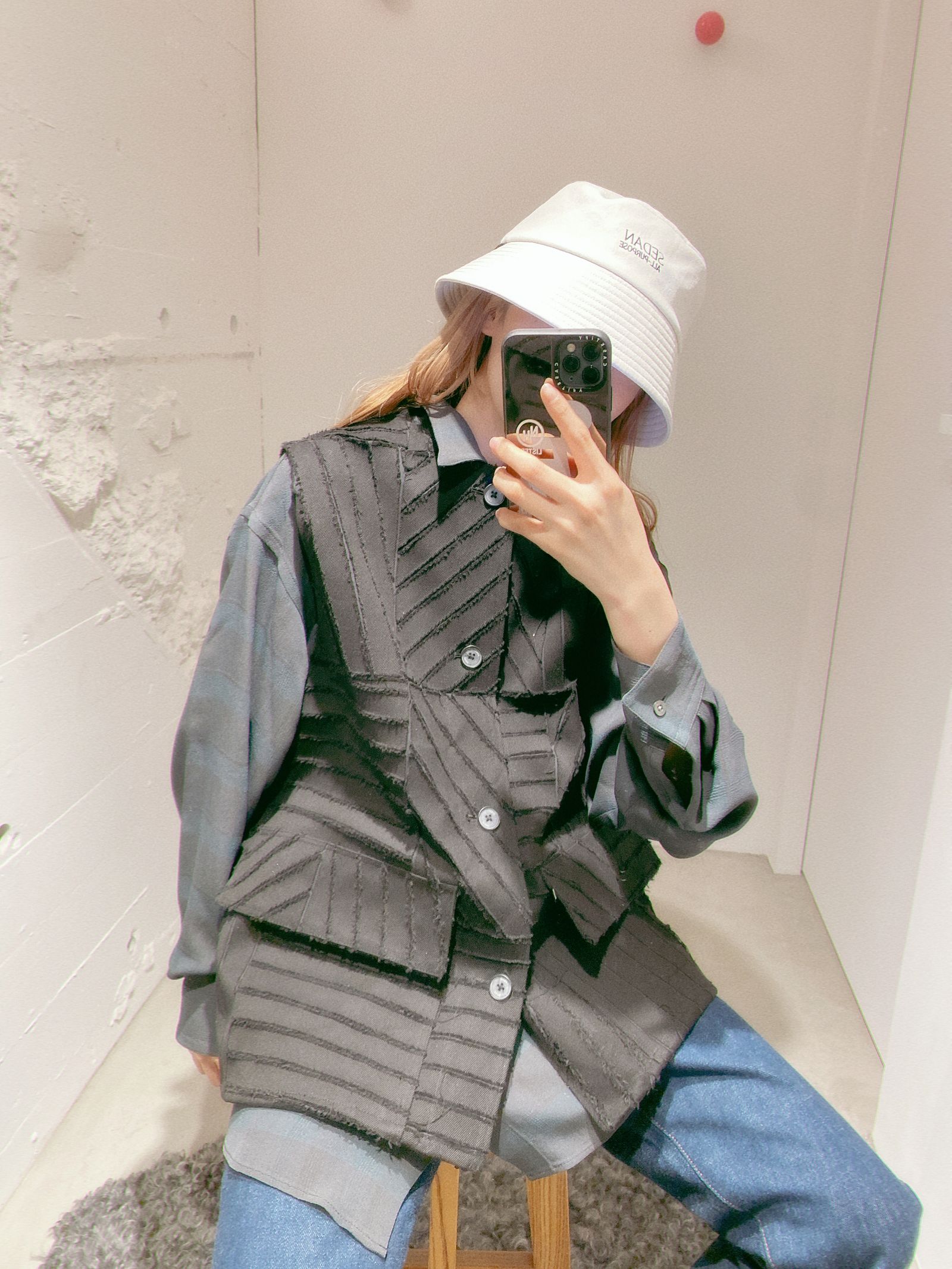 YOKE 新作BONDING OPAL WORK VEST style.2024.2.22