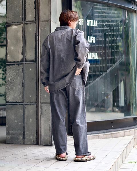 blurhms 23FW 13.5oz Selvage Denim Coverallスタイル