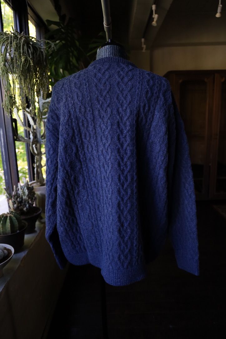 S.F.C 24FW エスエフシー CABLE CREW KNIT(SFCFW24KNO1)Blue MIX☆11月16日(土)発売！