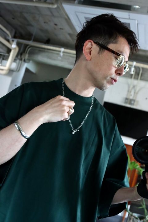 is-ness 22SS BALLOON T-SHIRT"GREEN"スタイル.2022.4.7.