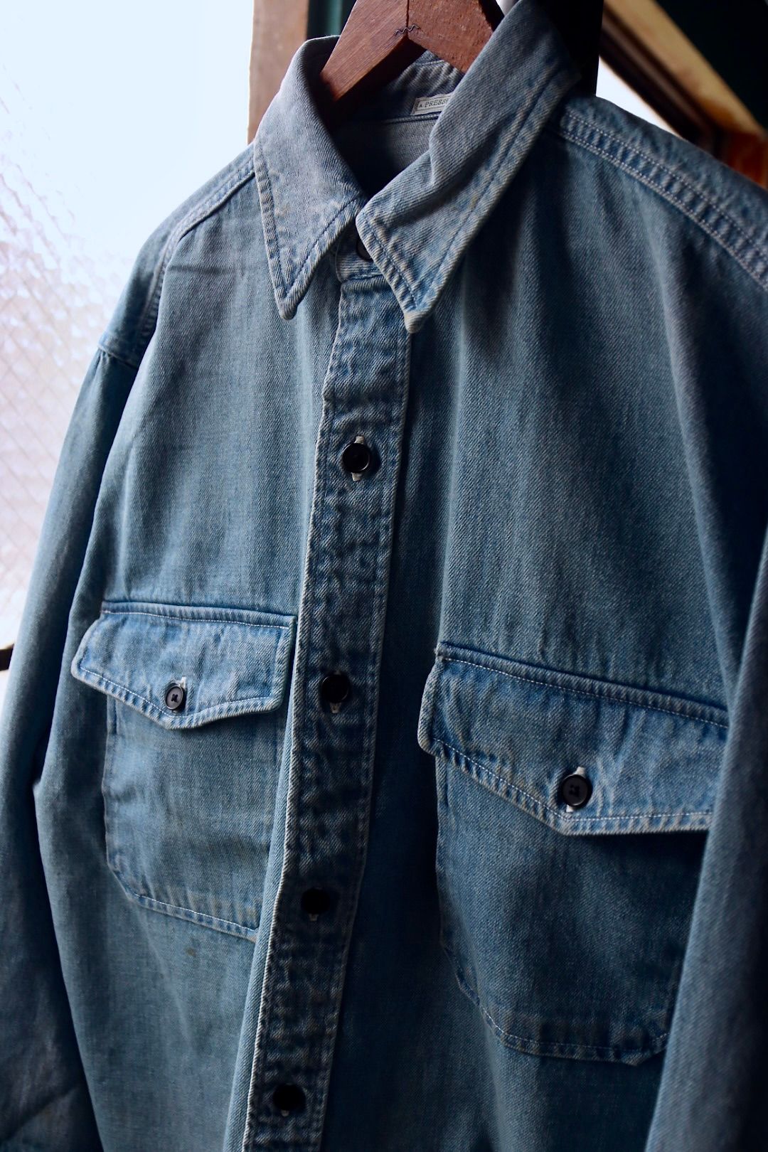 アプレッセ 2025 STYLE2  Vintage Denim CPO Shirt(25AAP-02-05)BLEACH☆8月9日(土)発売！
