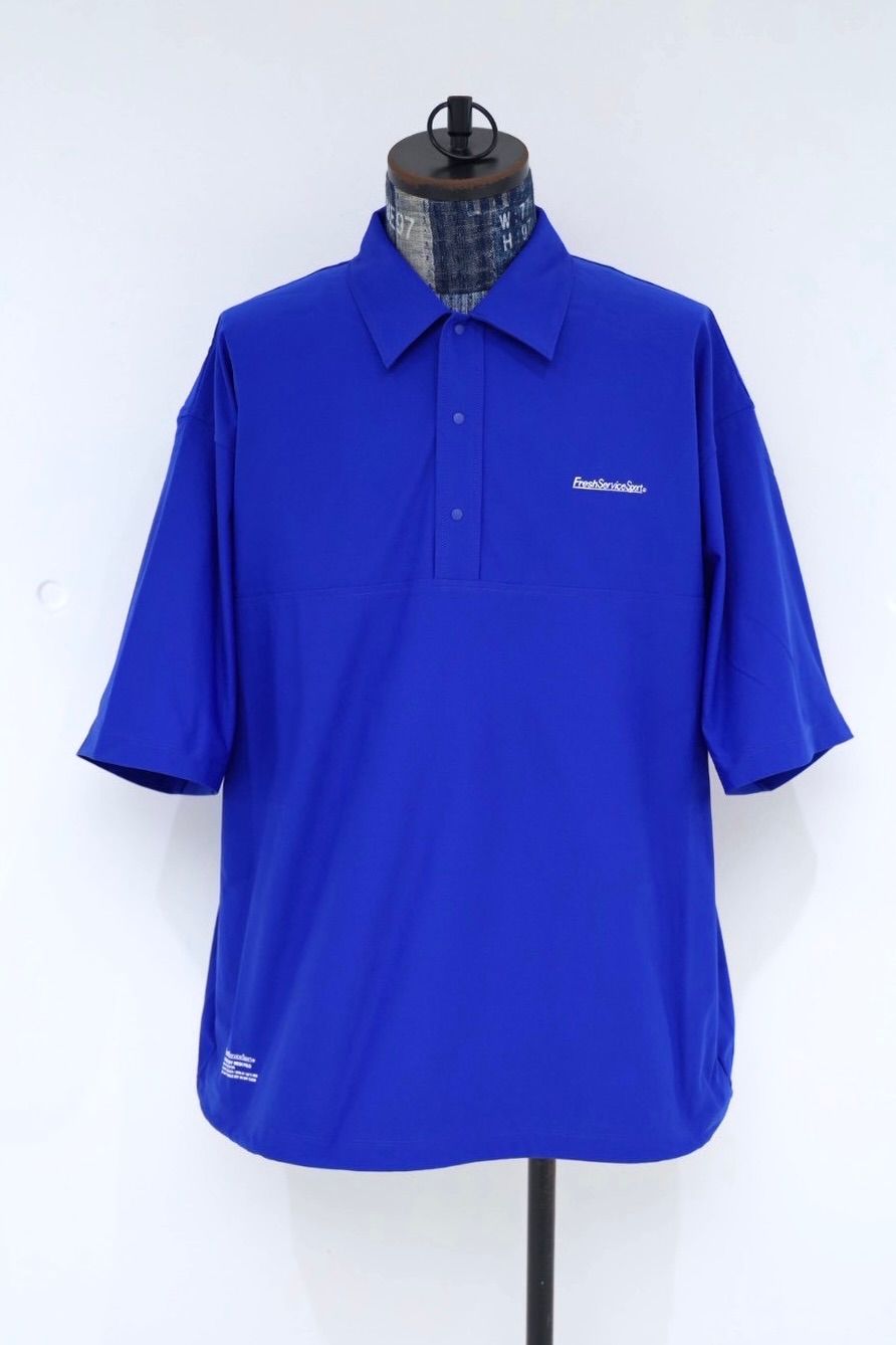フレッシュサービス  ACTIVE DRY MESH POLO(FSC263-70164)BLUE