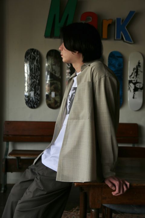 YOKE OVERSIZED BIG POCKET SHIRT(YK21SS0192SH) style.2021.2.27