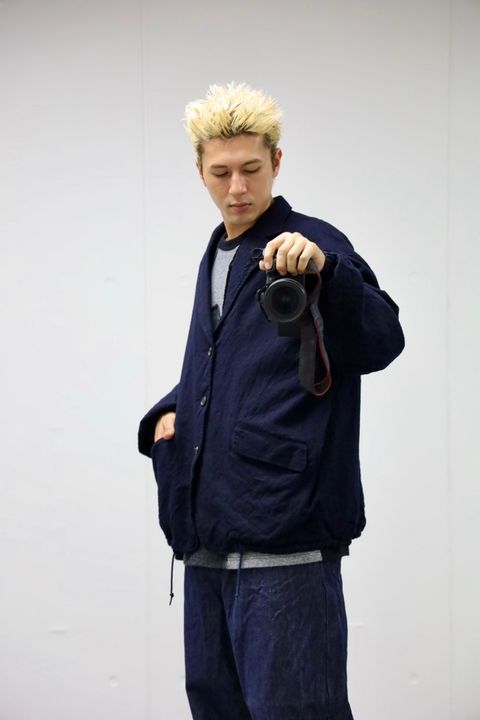 COMME des GARCONS HOMME ウールサージ製品縮絨3Bジャケット スタイル