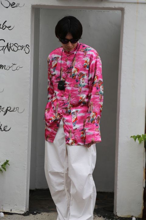 doublet ALOHA KUNG FU SHIRT"PINK"style.2020.8.8.