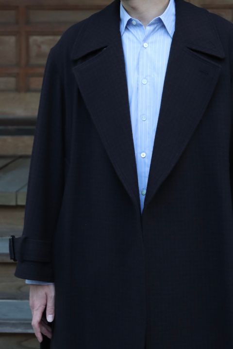 YOKE DOUBLE BREAST OVERCOAT(YK21AW0242C) style.2021.10.10