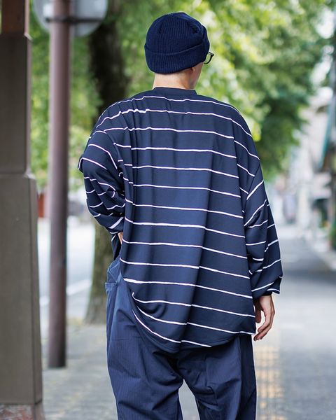 Stripes For Creative SUPER BIG WIDE SIDE STRIPE TECH LS TEE スタイル9月21日新作発売！