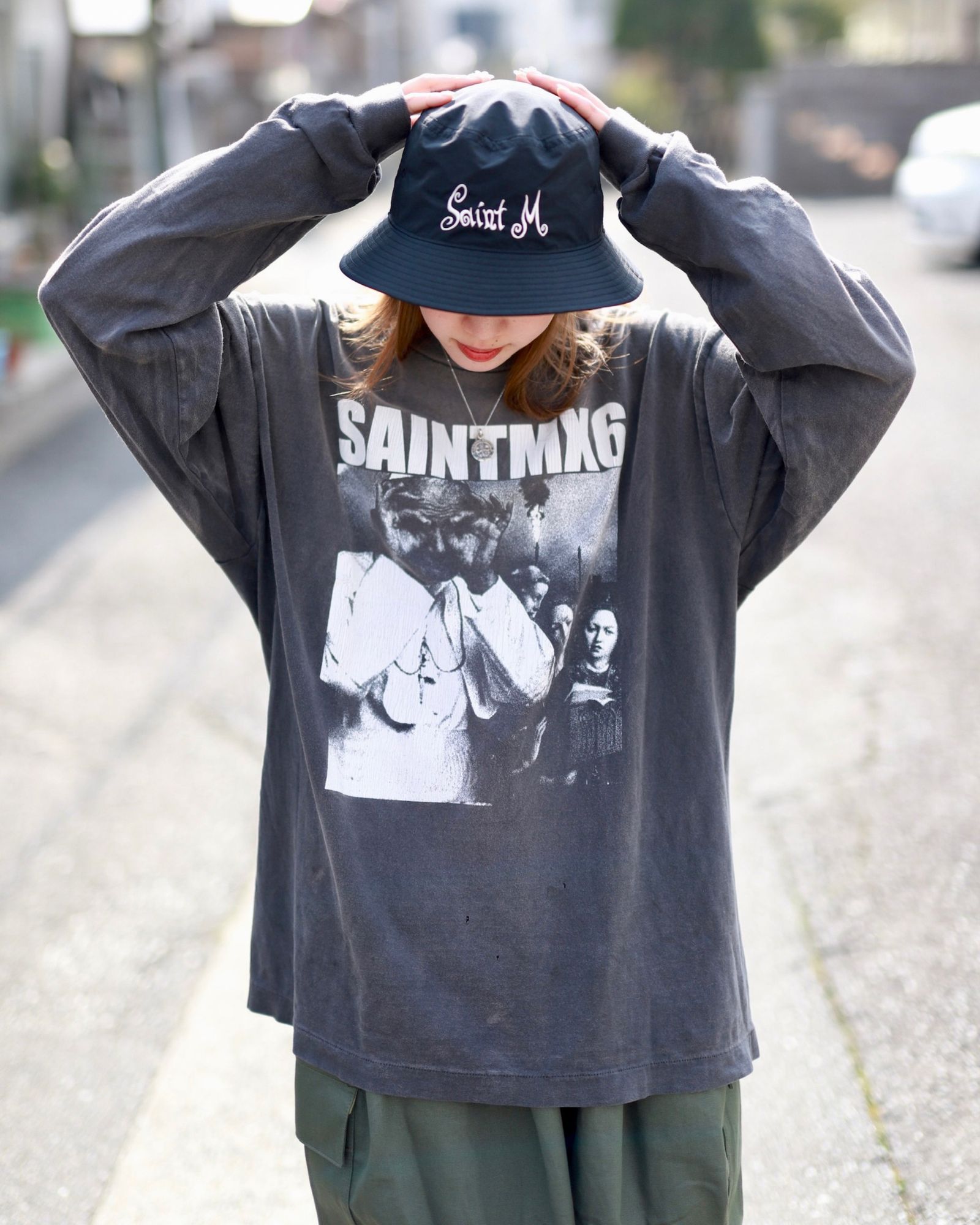 レビュー投稿で選べる特典 23SS SAINT Mxxxxxx LS TEE MX6 ロンT XL 黒