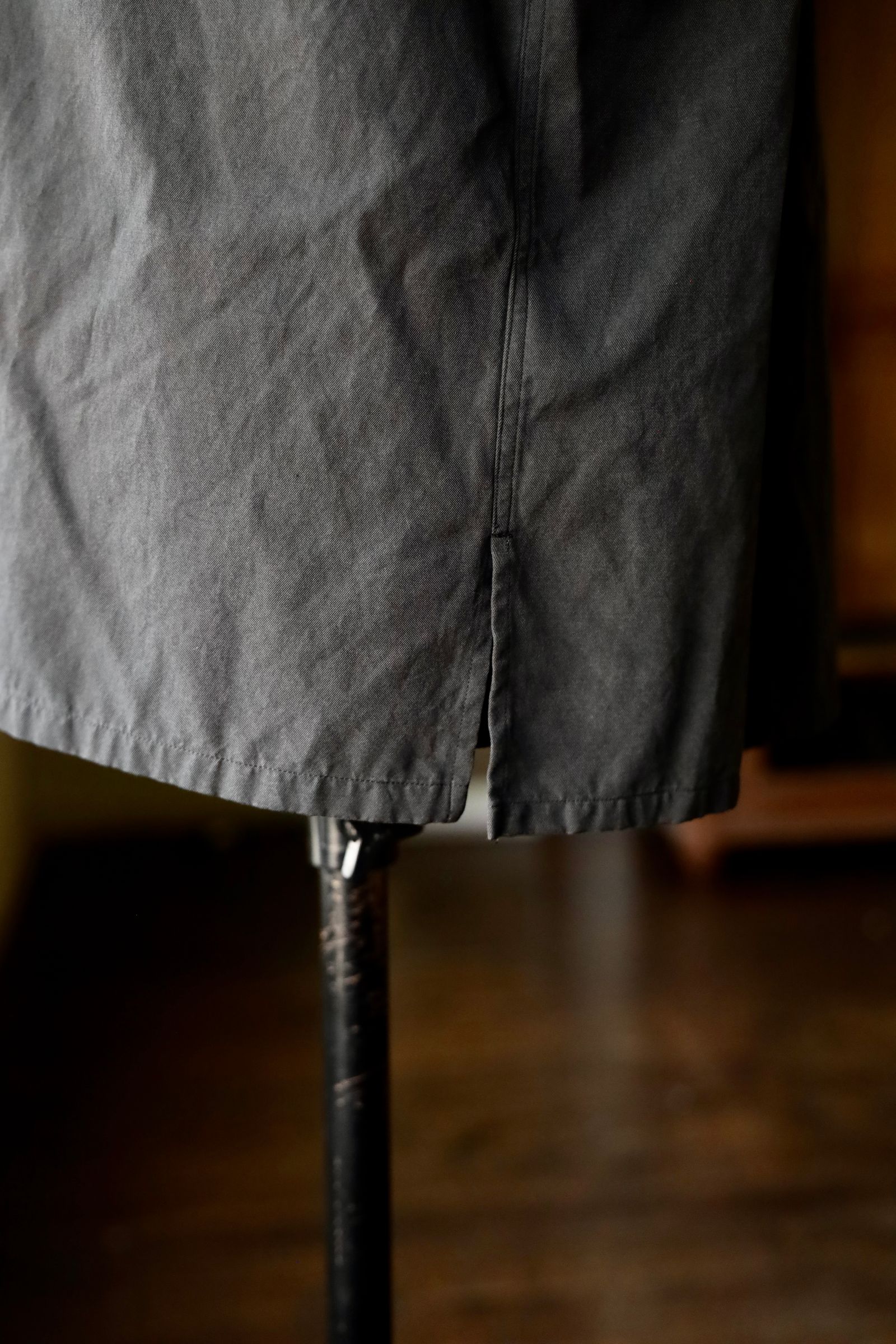 アプレッセ 25SS Silk Cotton Open Collar S/S Shirt(25SAP-02-04H)BLACK☆4月26日(土)発売！