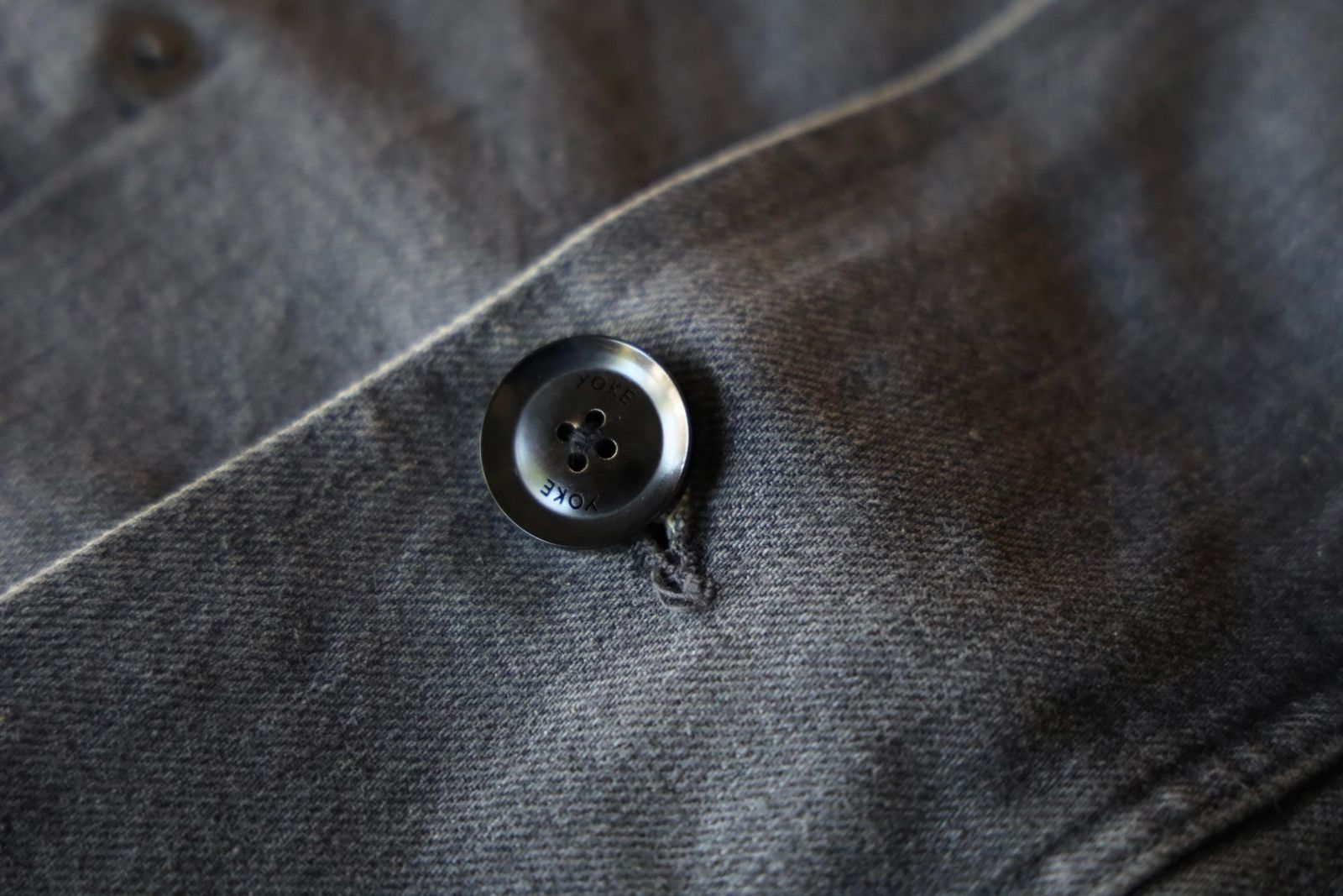 ヨーク 25FW VINTAGED DENIM COVERALL HALF COAT(YK25FW01067C)BLACK☆9月6日(土)発売！