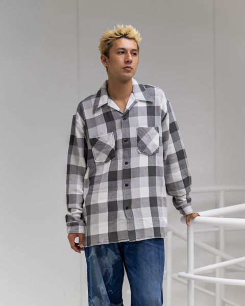 BOW WOW 25FWバウワウ CHECK FLANNEL SHIRT(BW252-CFS)GRAY x WHITE★9月27日(土)発売！