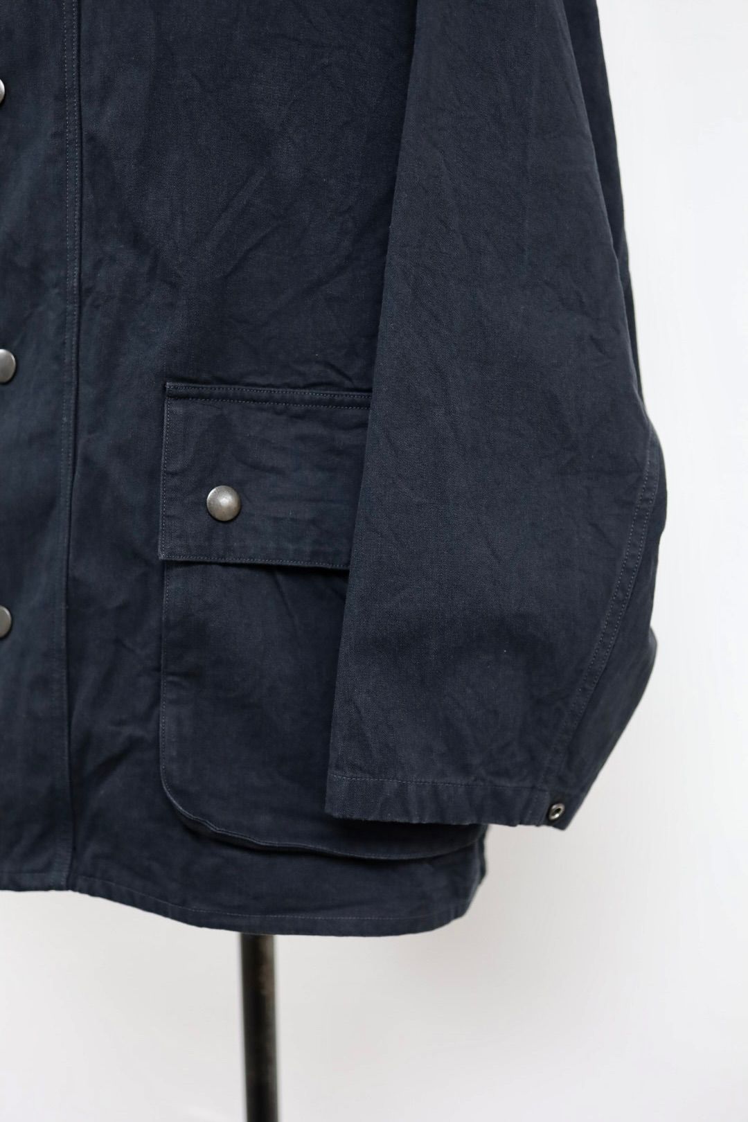 blurhms ブラームス 26SS Hard Twist Gabardine Riding Jacket(BHS26S017)BlackNavy☆12月26日(金)新作発売！