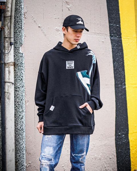 トーキングアバウト ジ アブストラクション 25SS MMYコラボレーションパーカー HANG ON SHOULDER PARKA (NPT-MMYP-002)BLACK