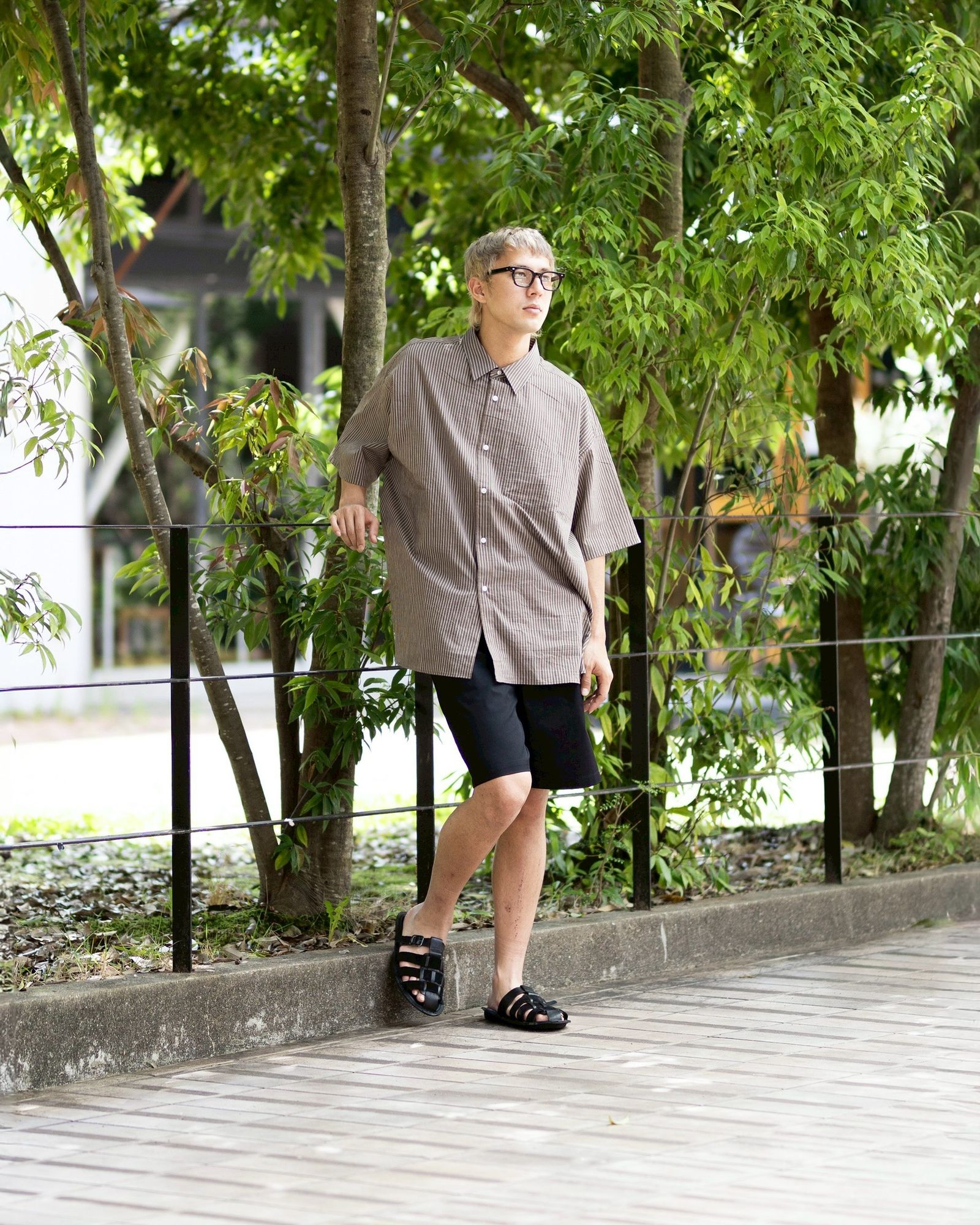 FreshService HRAFTeX® S/S STRIPE SHIRT (BROWN STRIPE) 5月30日(土)新作発売！