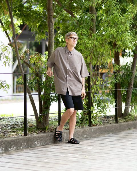 FreshService HRAFTeX® S/S STRIPE SHIRT (BROWN STRIPE) 5月30日(土)新作発売！