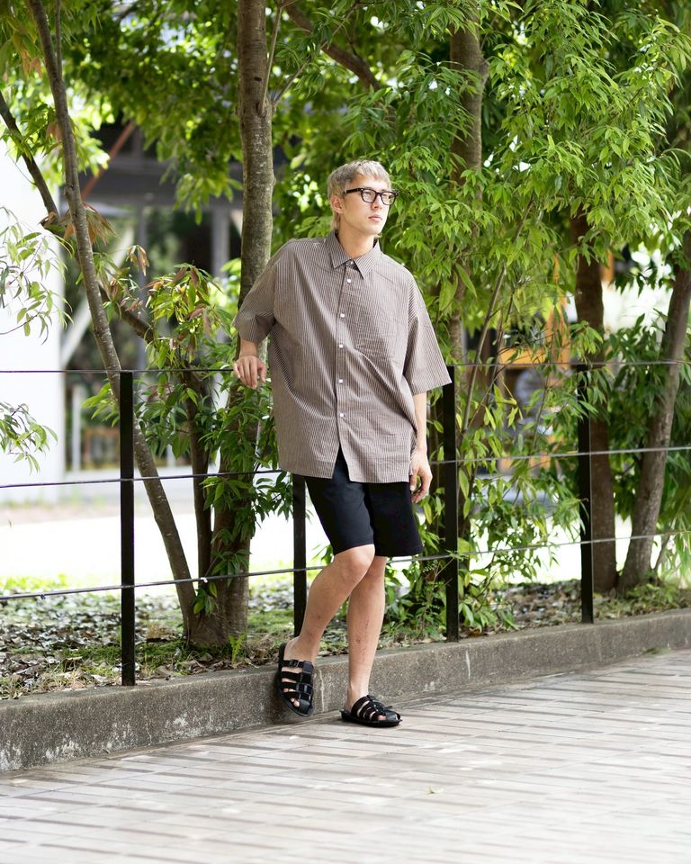 FreshService HRAFTeX® S/S STRIPE SHIRT (BROWN STRIPE) 5月30日(土)新作発売！