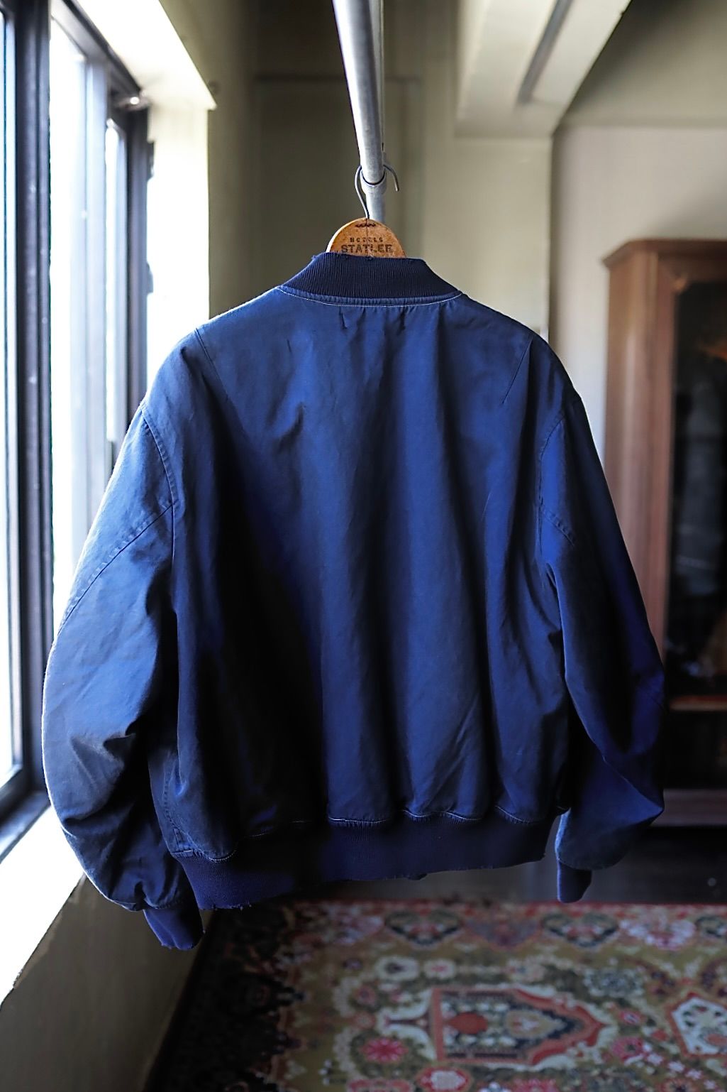アプレッセ 2025 STYLE2 Vintage Silk Flight Jacket(25AAP-01-26)NAVY☆10月25日(土)発売!