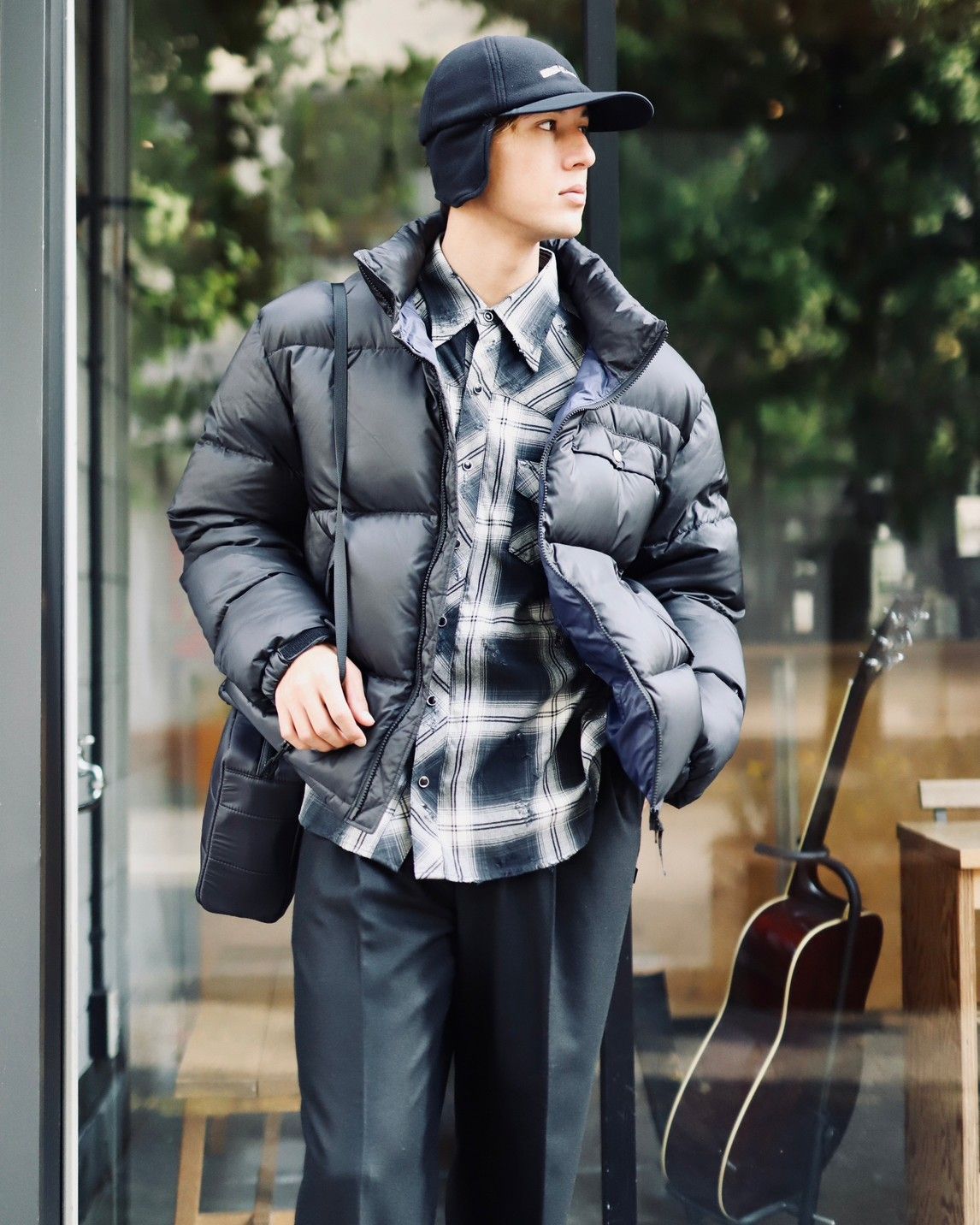 セダンオールパーパスFW23 Arch Logo Ear Flap Fleece Cap(SD23F-CP05)Black x Black☆10月28日(土)発売！