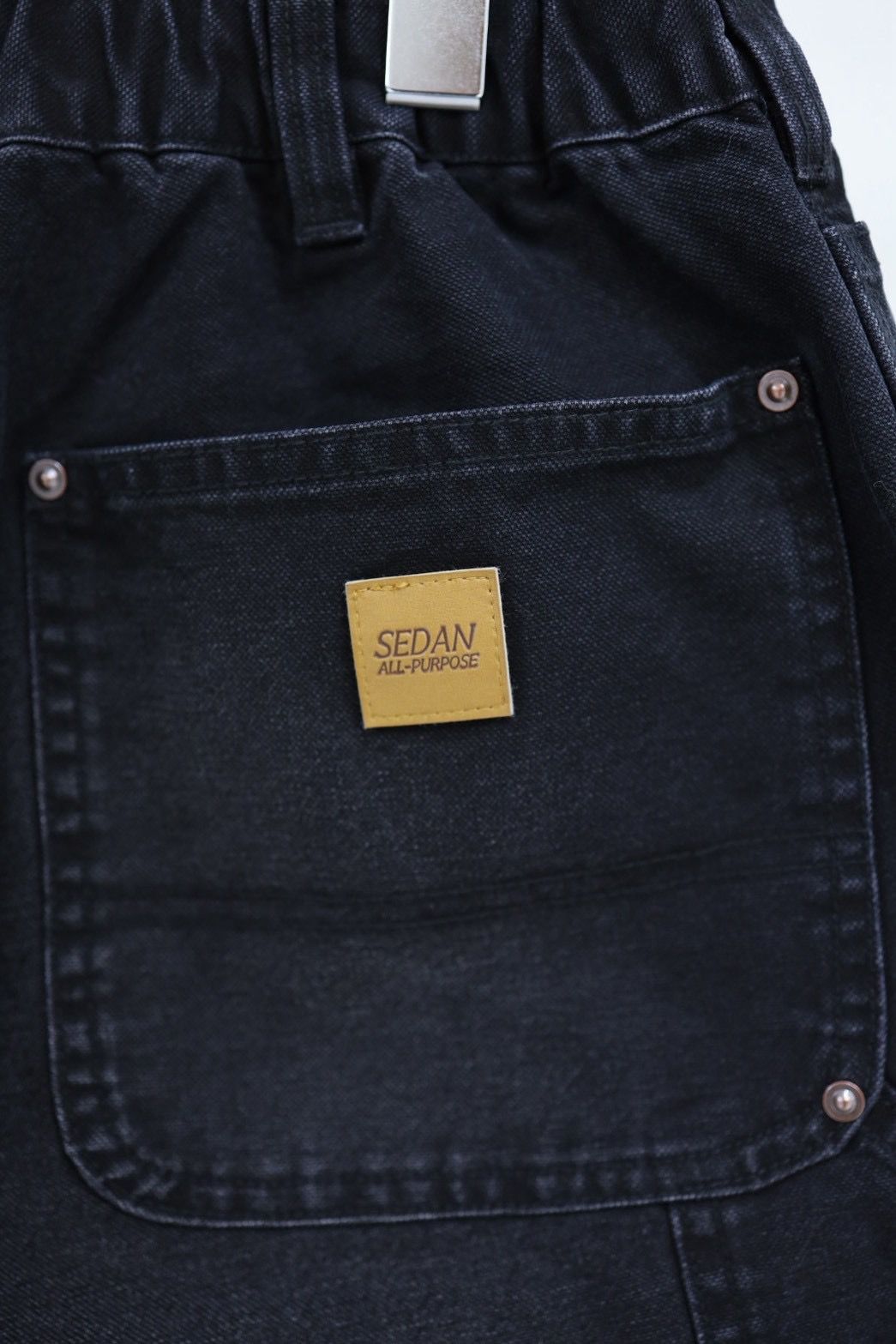 セダンオールパーパス 26SS Vintage Washed Double Knee Pants(SD26S-PT04)Black☆3月7日(土)発売！