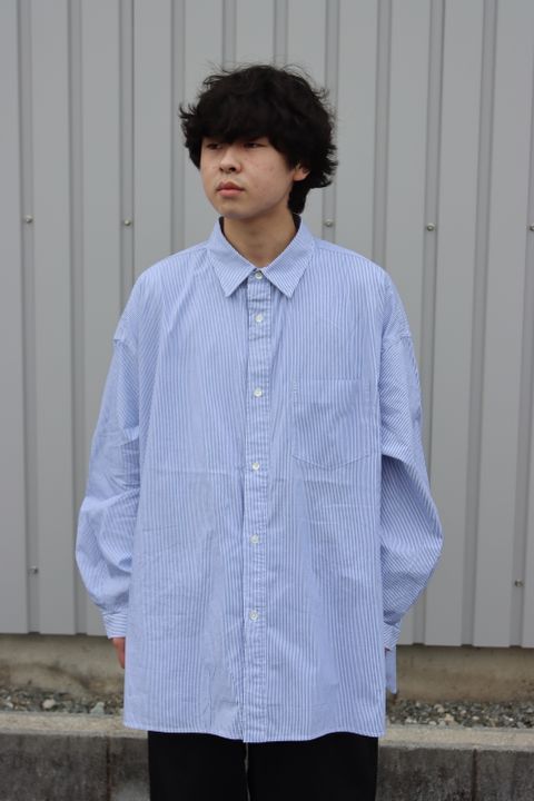 FreshService CORPORATE STRIPE REGULAR COLLAR SHIRT(FSW-22-SH_15) style. 2021.11.21.