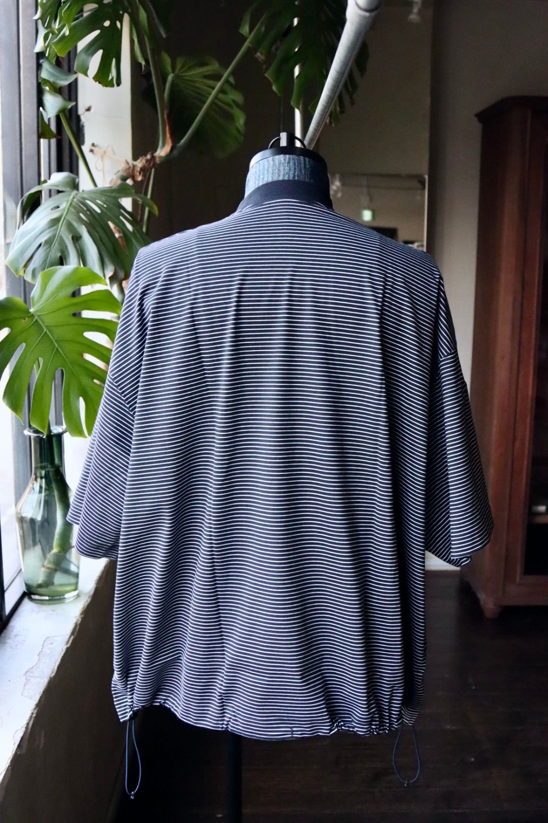 イズネス24SS BALLOON  BORDER SHORT SLEEVE T-SHIRT(31SSSH05-3)NAVY×WHITE BORDER