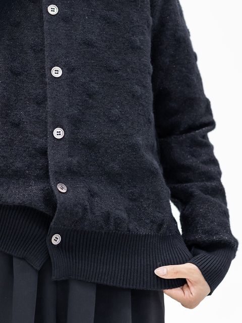 tao 26FW 新作アルパカ混ドットジャガードカーディガン style.2026.9.4