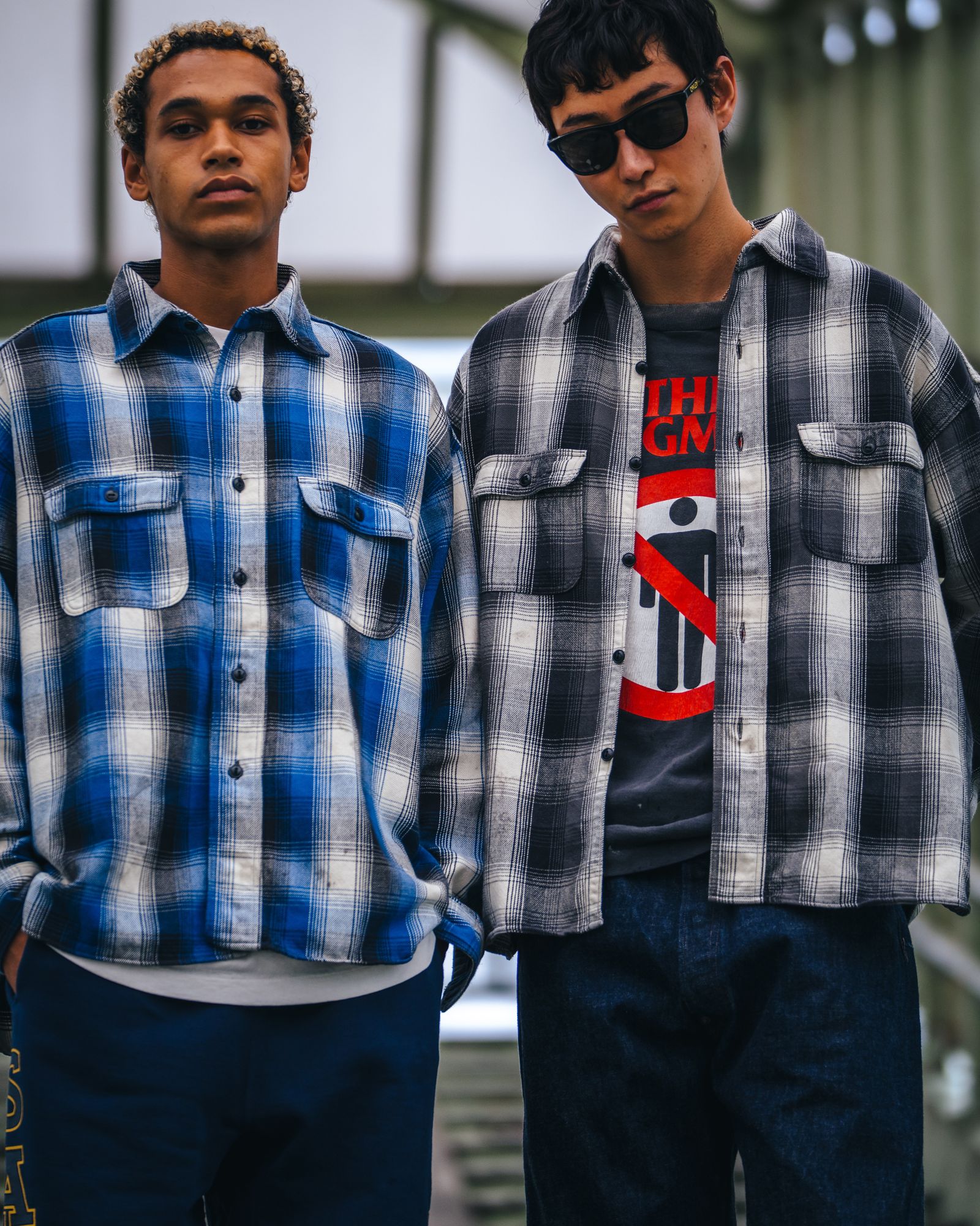 セントマイケル Tシャツ BB_FLANNEL CHECK SHIRT(SM-HR1-0000-C52)BLACK★9月27日(土)発売！