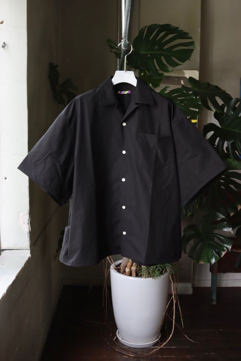 イズネス22SS BALLOON WIDE SHIRT(1022SSSH03)BLACK