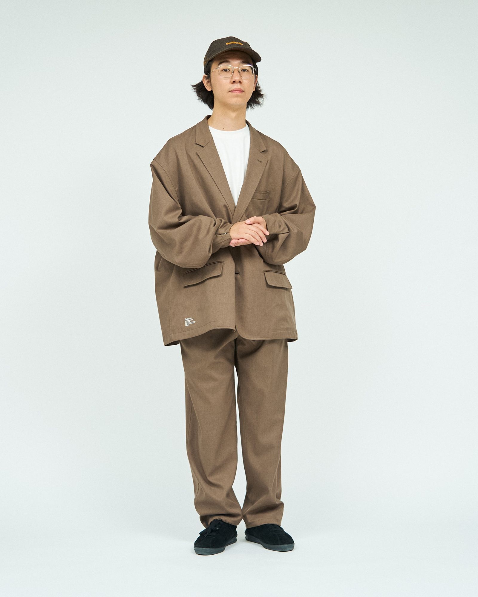フレッシュサービス WOOLY TWILL TROUSERS(FSC243-40178)BROWN