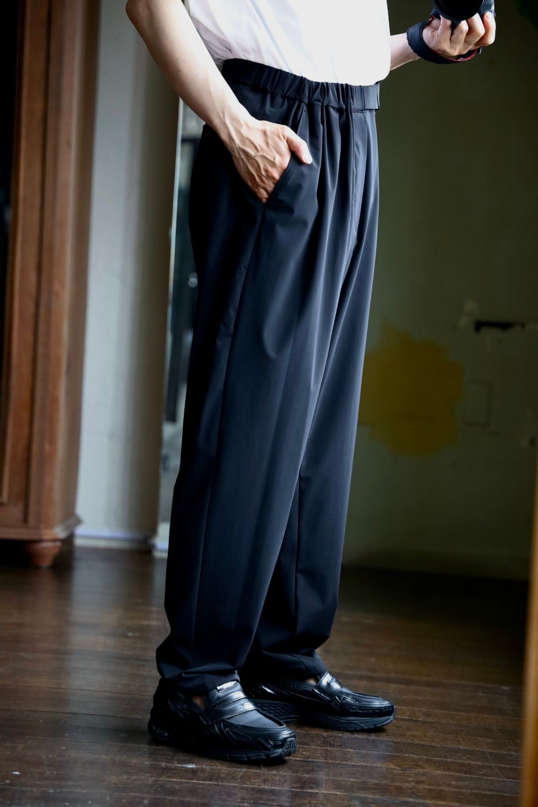 グラフペーパー 25 SUMMER Flex Tricot Chef Pants(GM252-40039)BLACK
