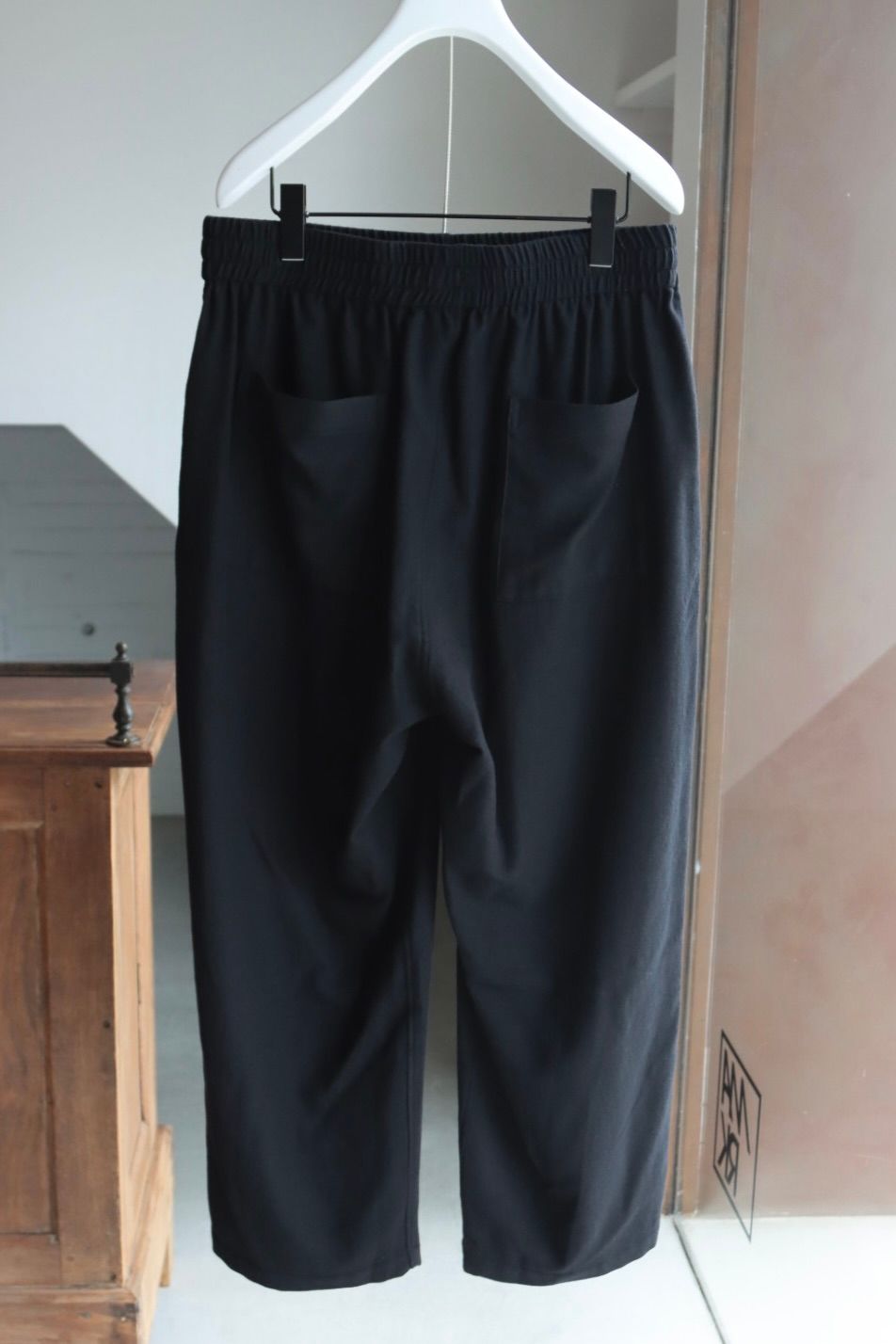 グラフペーパー 25AW Extra Fine Wool Vivella Sleeping Pants(GM253-40387)BLACK