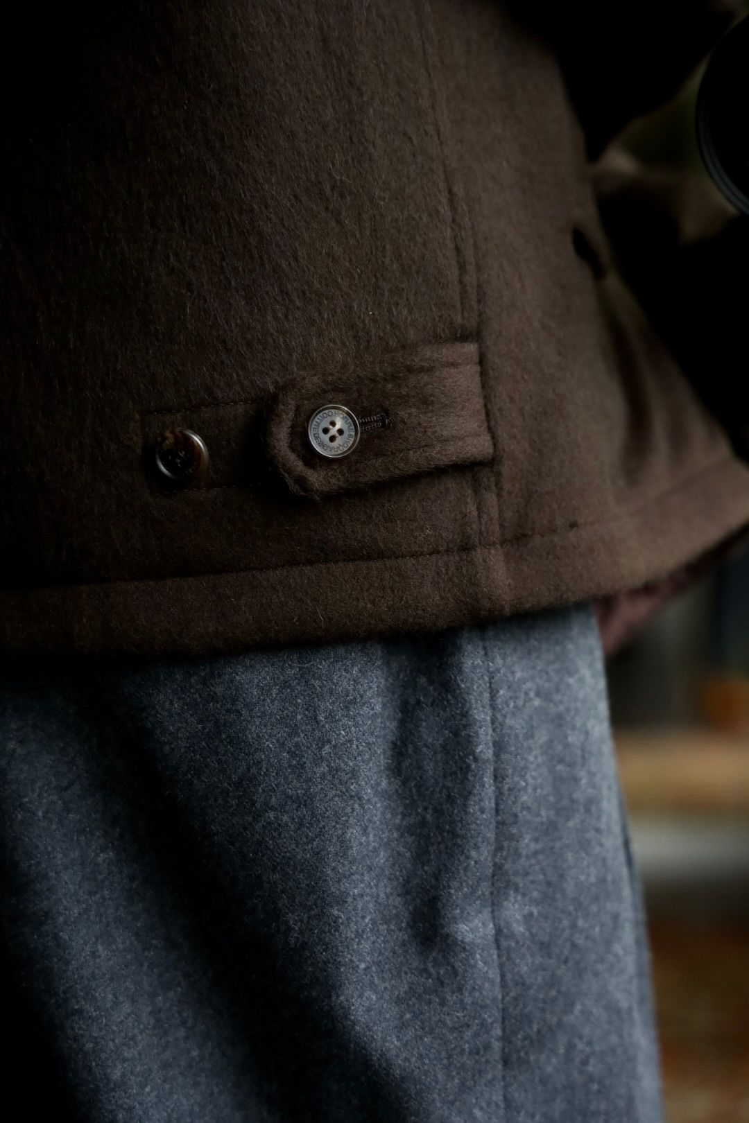 COMME des GARCONS HOMME 26FW リバーシブルキルティングジャケット"BROWN"スタイル