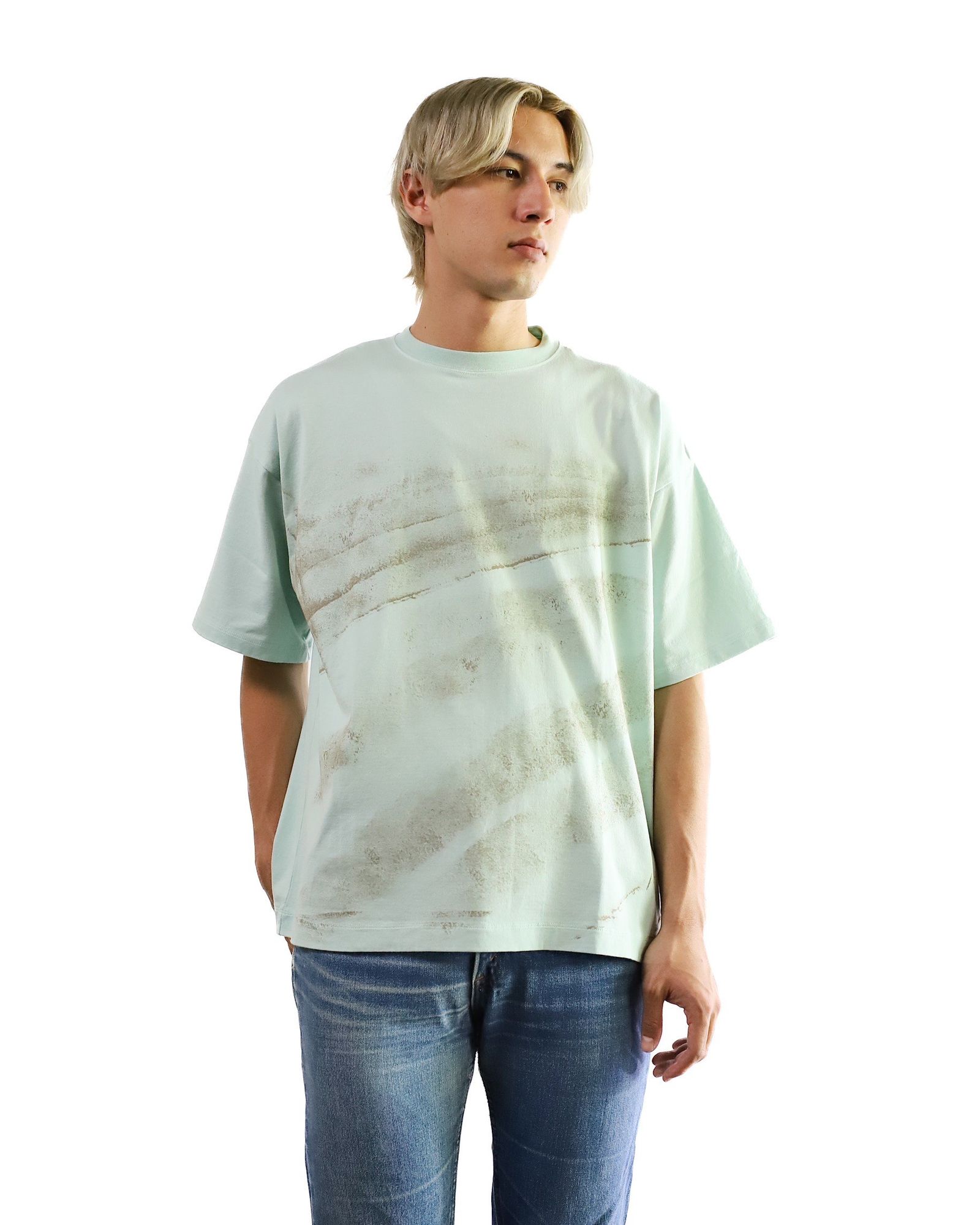 YOKE ABSTRACT PAINTED T-SHIRT Style 2024.6.9 | 4873 | mark