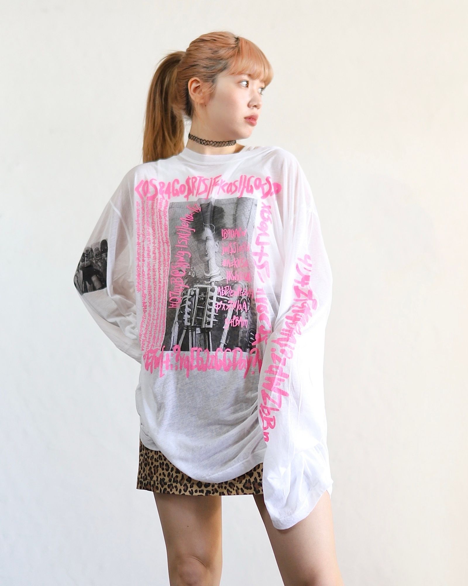 doublet 新作SEE-THROUGH PRINT LONG SLEEVE T-SHIRT style.2024.2.16