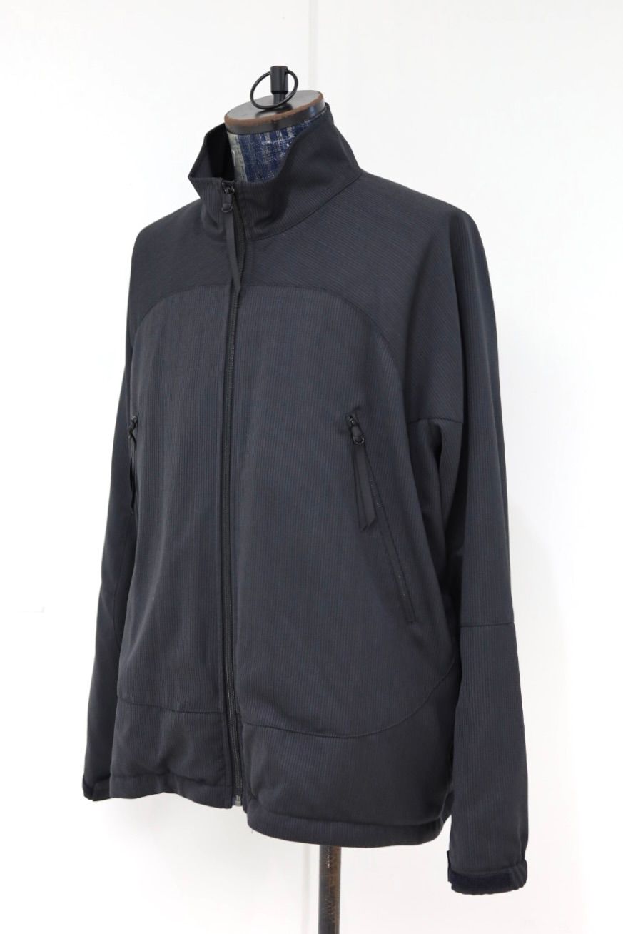 グラフペーパー Melange Pique Zip-up Stand Collar Jacket(GM263-30441)BLACK☆9月26日(土)発売！