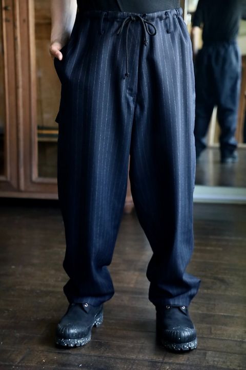 Y's for men STRIPED SERGE PAINTER PANTSスタイル