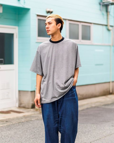 フレッシュサービス MICRO BORDER S/S TEE (FSC251-70115)WHITE×BLACK☆3月15日(土)発売！