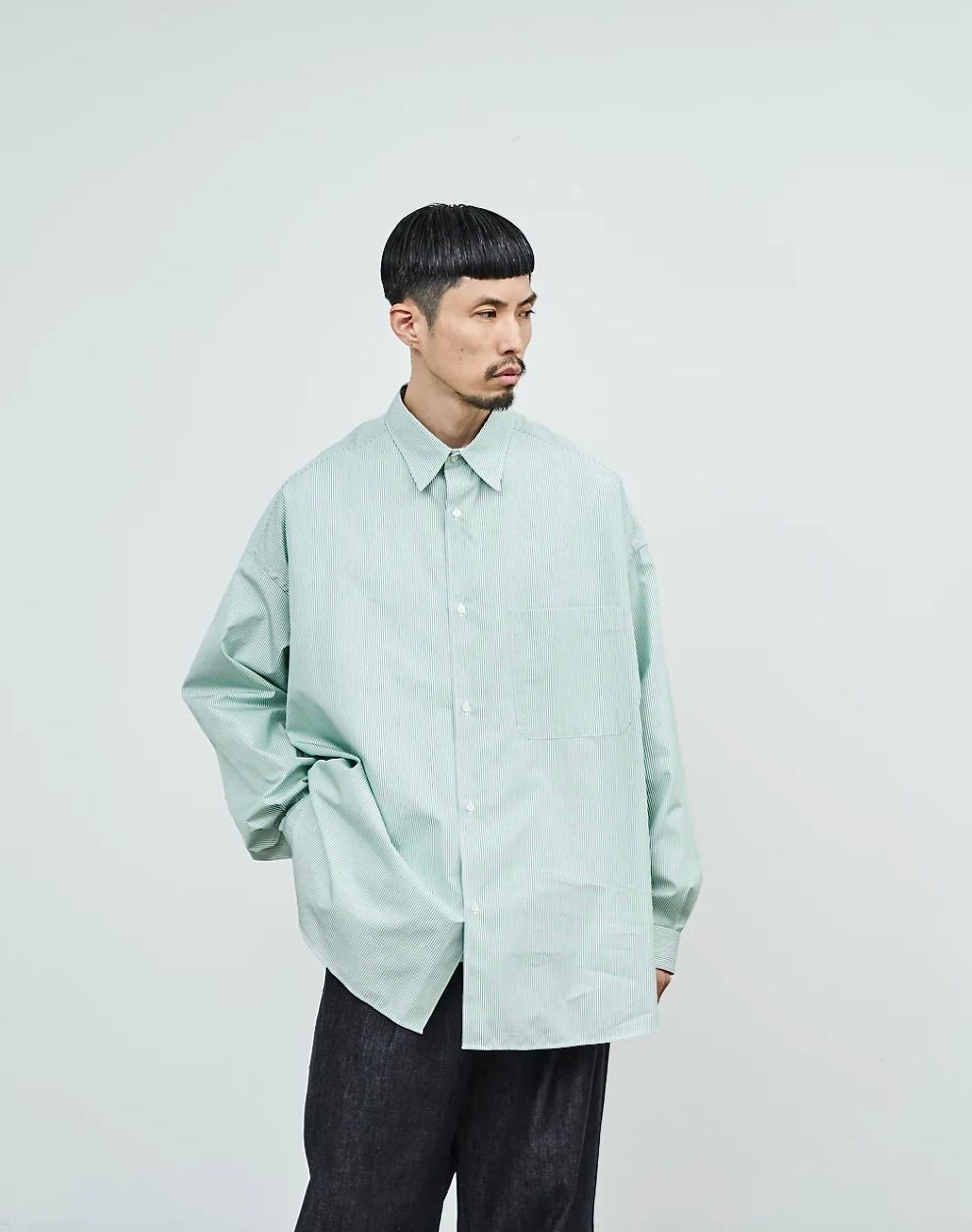 Graphpaper - グラフペーパー Thomas Mason for Graphpaper L/S 
