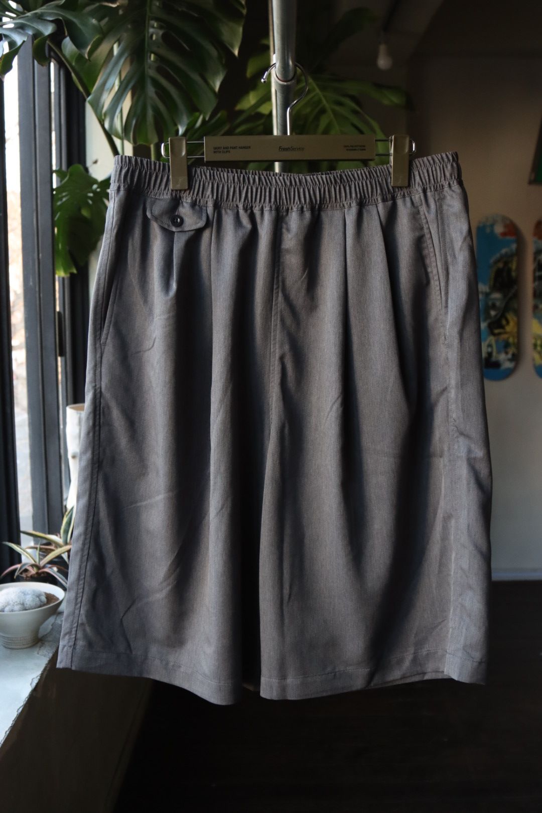 フレッシュサービスCOOLFIBER TWO TUCK EASY SHORTS (FSC261-40258)H.GRAY☆4月6日(土)発売！