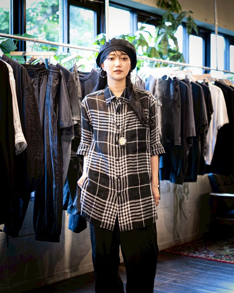 Yohji Yamamoto POUR HOMME 26SS チェック柄レギュラーカラーシャツ style 2026.05.01