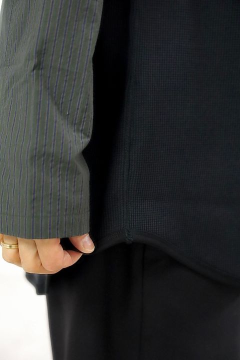 COMME des GARCONS HOMME 26SS ワッフルヘンリー切替えカットソースタイル